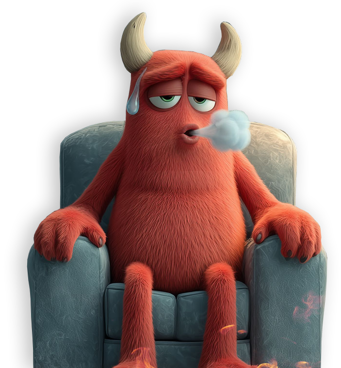 Diablillo sofocado por el calor